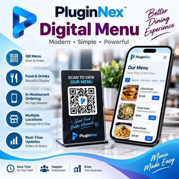 תפריט דיגיטלי PluginNex – תמונה 2