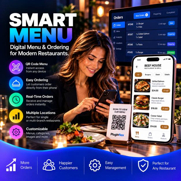 PluginNex Digital Menu artwork